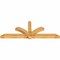 Ekena Millwork Redmond Rough Sawn Timber Gable Bracket, Western Red Cedar, 108"W x 40"H x 6"D x 6"F, 9/12 Pitch GBW108X40X0606RED00RWR - alternate 3